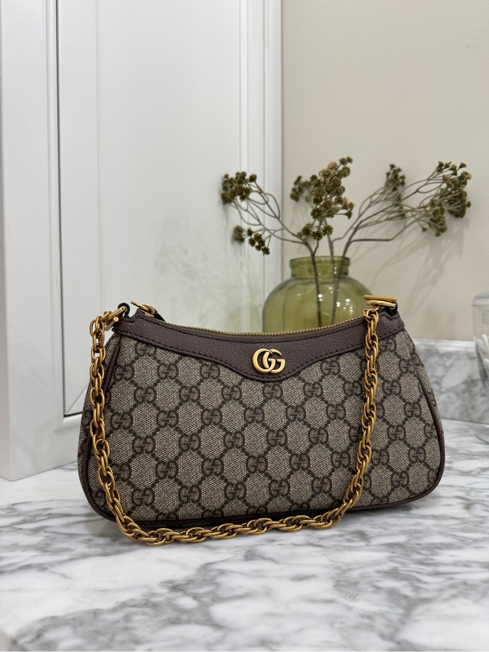 Ophidia small shoulder bag with strap